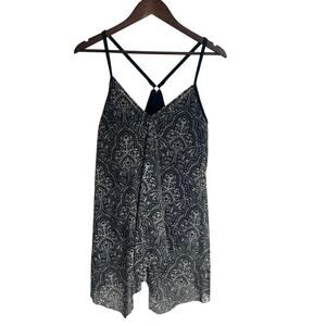 Beach House Swim Dress One Piece Racer Back Black And White Size 14 Beach